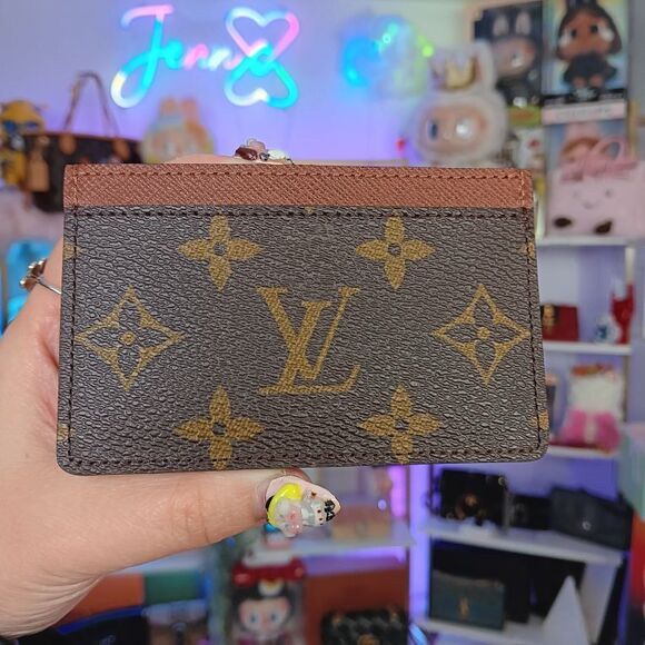 NIB New LOUIS VUITTON Wallet Reverse Monogram Leather Card Holder Wallet - Picture 4 of 9